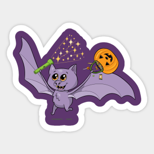 Cute Halloween Bat Sticker